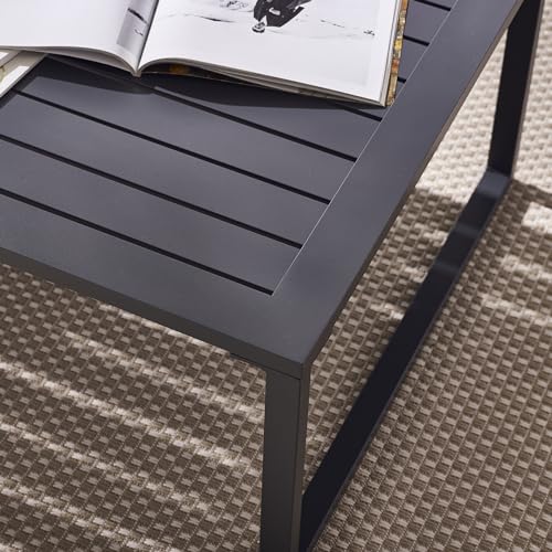 Modern Montenegro Grey Metal 6 Seat Outdoor Sofa