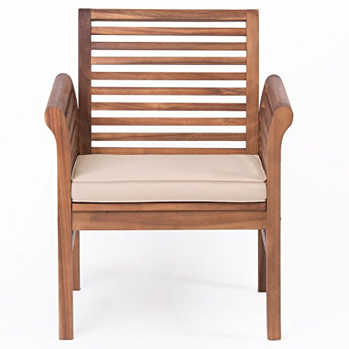 Hardwood Garden Sofa Armchair with Cushion Set