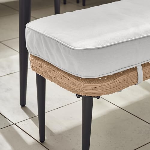 Seychelles Beige Outdoor Patio Sofa Set with Benches