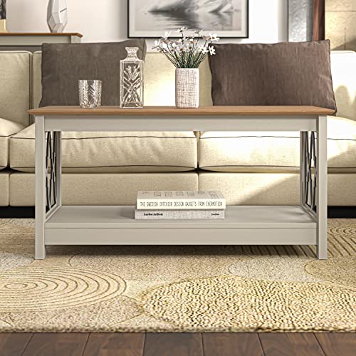 Galano Nova Coffee Table - Modern Distressed Oak Finish