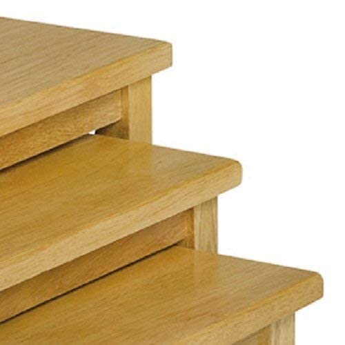 Julian Bowen Cleo Oak Nesting Tables, 46x48x33cm