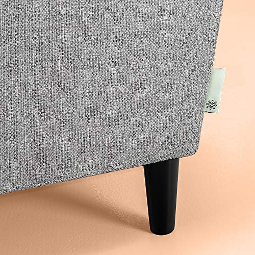 Zinus Jackie Sofa Couch - 2-Seater Sofa 136x79x88 cm - Contemporary design Sofa - Grey