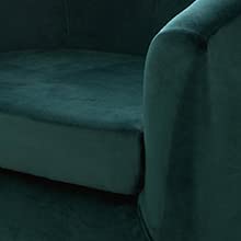 Tub Chair Cover 2 Piece Set - Upgraded 2 IN 1 Design Removable High Stretch Soft Velvet Sofa Couch Arm Bucket Chairs Armchair Seat Covers with Cushion Cover for Dining Living Room Office Reception