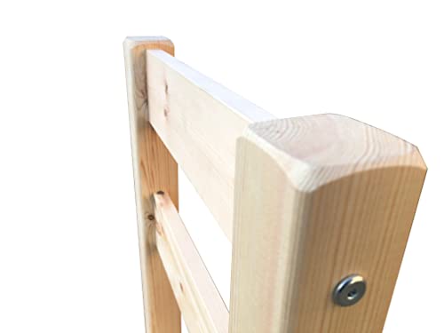 STRICTLY BEDS&BUNKS Heavy Duty Solid Natural Pine Dining Chairs, Wooden Chairs for Living or Dining Room (One Chair, Natural)