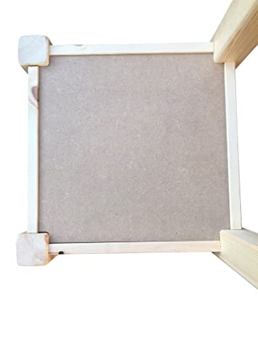 STRICTLY BEDS&BUNKS Heavy Duty Solid Natural Pine Dining Chairs, Wooden Chairs for Living or Dining Room (One Chair, Natural)