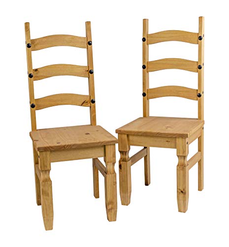 Mercers Furniture Corona Pair of Chairs Dining Room Furniture Solid Pine