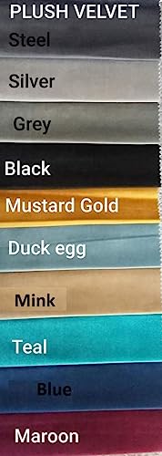 mm08enn Soft Plush Fabric Large Chesterfield Diamante Ottoman Footstool Bench Toy Storage Box (Grey Plush Fabric)