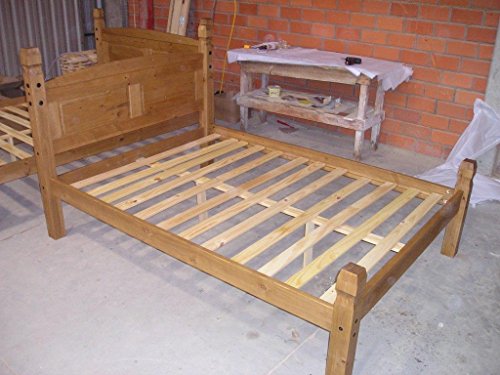 Corona Bed Frame Double 4'6" Low Foot End Solid Pine Bedroom