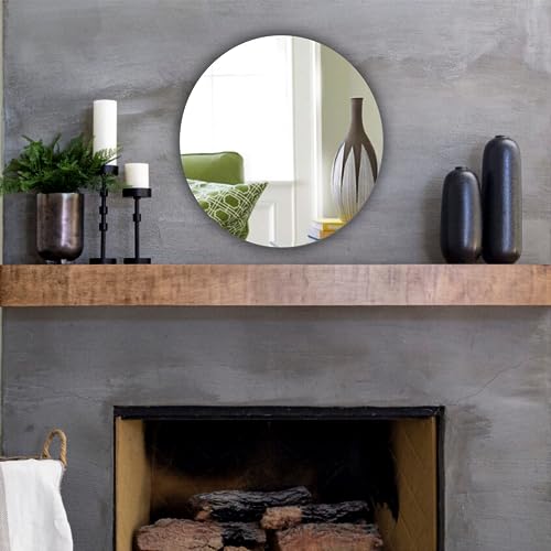 Round Wall Mounted Acrylic Mirror: Frameless, Easy to Stick, Strong, Lightweight