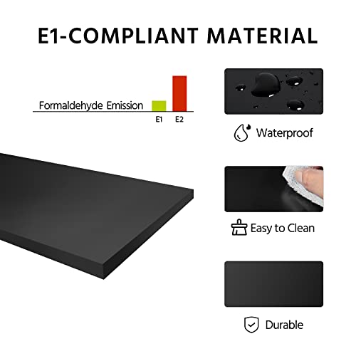 Yaheetech Black Slim Bedside Table Set of 2, Narrow Wooden Nightstand with Drawer & Shelf, Tall Telephone Table Hallway Side Table, 25x25x70cm