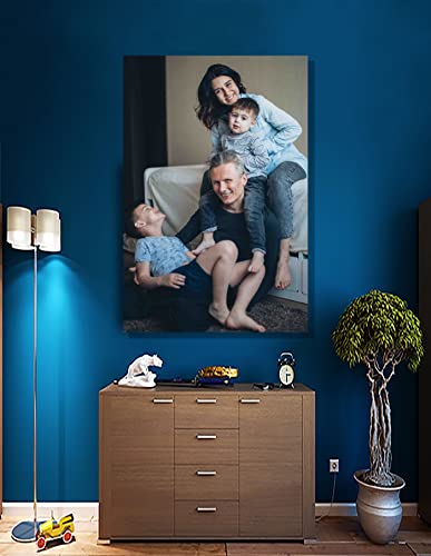 Artley Prints Portrait Personalised Canvas With Photos Custom Prints on Canvas Wall Art Pets, Baby, Wedding Pictures 30 x 20cm (12 x 8 inches) A4