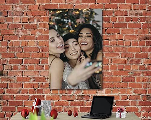 Artley Prints Portrait Personalised Canvas With Photos Custom Prints on Canvas Wall Art Pets, Baby, Wedding Pictures 30 x 20cm (12 x 8 inches) A4