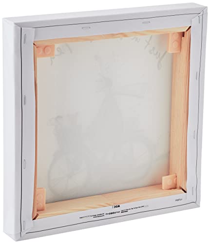 Sam Toft (Just in Time for tea Canvas Print 30 x 30 cm, Multi, 30 x 30 x 3, 8 cm