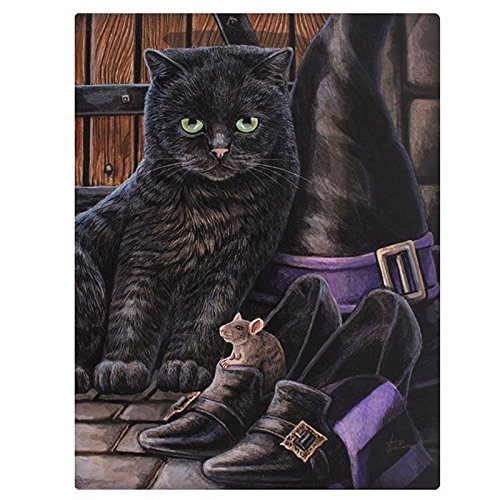 Trouble and Squeak - Cat Canvas Plaque - 25cm x 19cm - By Lisa Parker