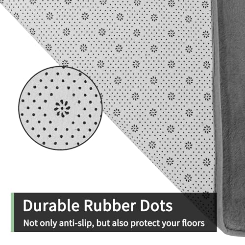 Sour Lemon Soft Rugs Living Room, Faux Rabbit Fur Rug Grey Area Rugs for Bedroom Rug, Luxury Anti Slip Rug Large Smooth Floor Carpet Short Pile Area Rug for Living Room, Bedroom, Kids Room 200X300CM