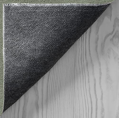 the carpet Relax Modern Fluffy Short Pile Rug, Non-Slip Underside, Washable up to 30 Degrees, Super Soft, Fur Look, Green, 80 x 150 cm