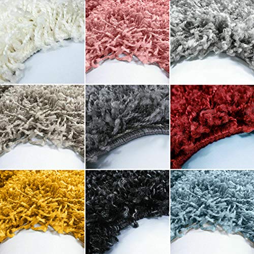 SHAGGY RUG 30MM / 3cm Modern Rugs Living Room Extra Large Small Medium Rectangular Size Soft Touch Thick Pile Living Room Area Rugs Non Shedding (Grey, 160cm x 230cm (5.5ft x 7.5ft))