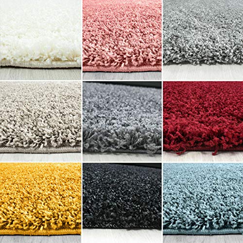 SHAGGY RUG 30MM / 3cm Modern Rugs Living Room Extra Large Small Medium Rectangular Size Soft Touch Thick Pile Living Room Area Rugs Non Shedding (Grey, 160cm x 230cm (5.5ft x 7.5ft))
