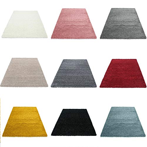 SHAGGY RUG 30MM / 3cm Modern Rugs Living Room Extra Large Small Medium Rectangular Size Soft Touch Thick Pile Living Room Area Rugs Non Shedding (Grey, 160cm x 230cm (5.5ft x 7.5ft))