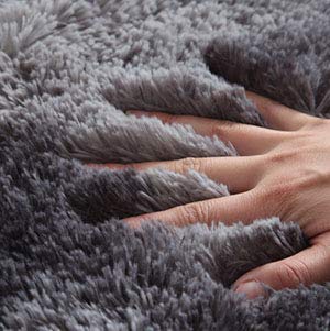 Tinyboy-hbq Area Rugs Living Room Bedroom Rug Soft Carpet Anti Slip Fluffy Large Rugs Shaggy Indoor Nursery Kids Rug Mat Soft Floor Mat Furry Plush Rug for Home Decor(Black gray, 80 * 120cm)