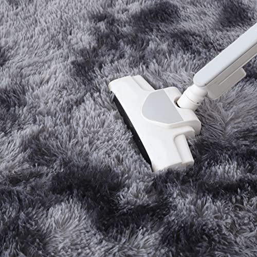 lekeplus Rugs Living Room Large Rugs Bedroom Anti Skid Rug Shaggy Soft Rug for Living Room Bedroom Play Area Kids Room Luxury Decorative(Dark grey, 120x160cm)