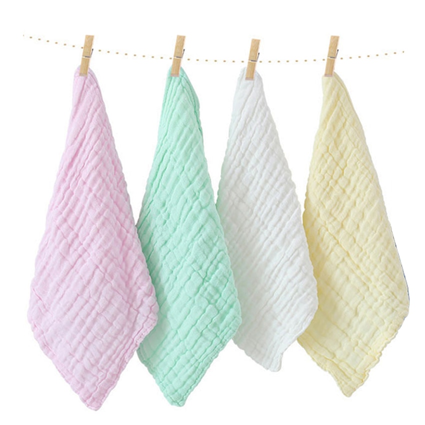 5-Pack 100% Cotton Baby Towels - Multi-Use