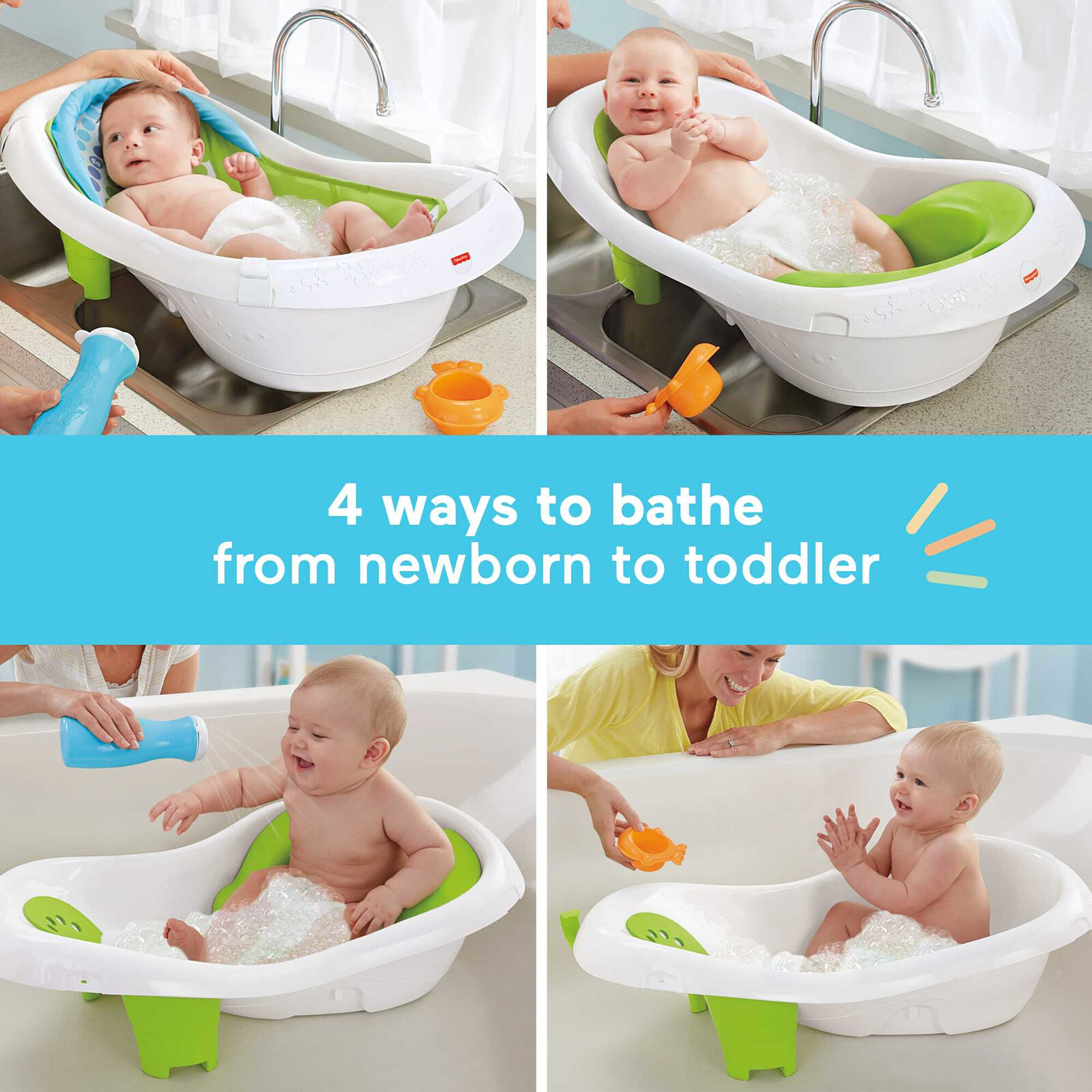 Fisher Price 4-in-1 Baby Bath Tub