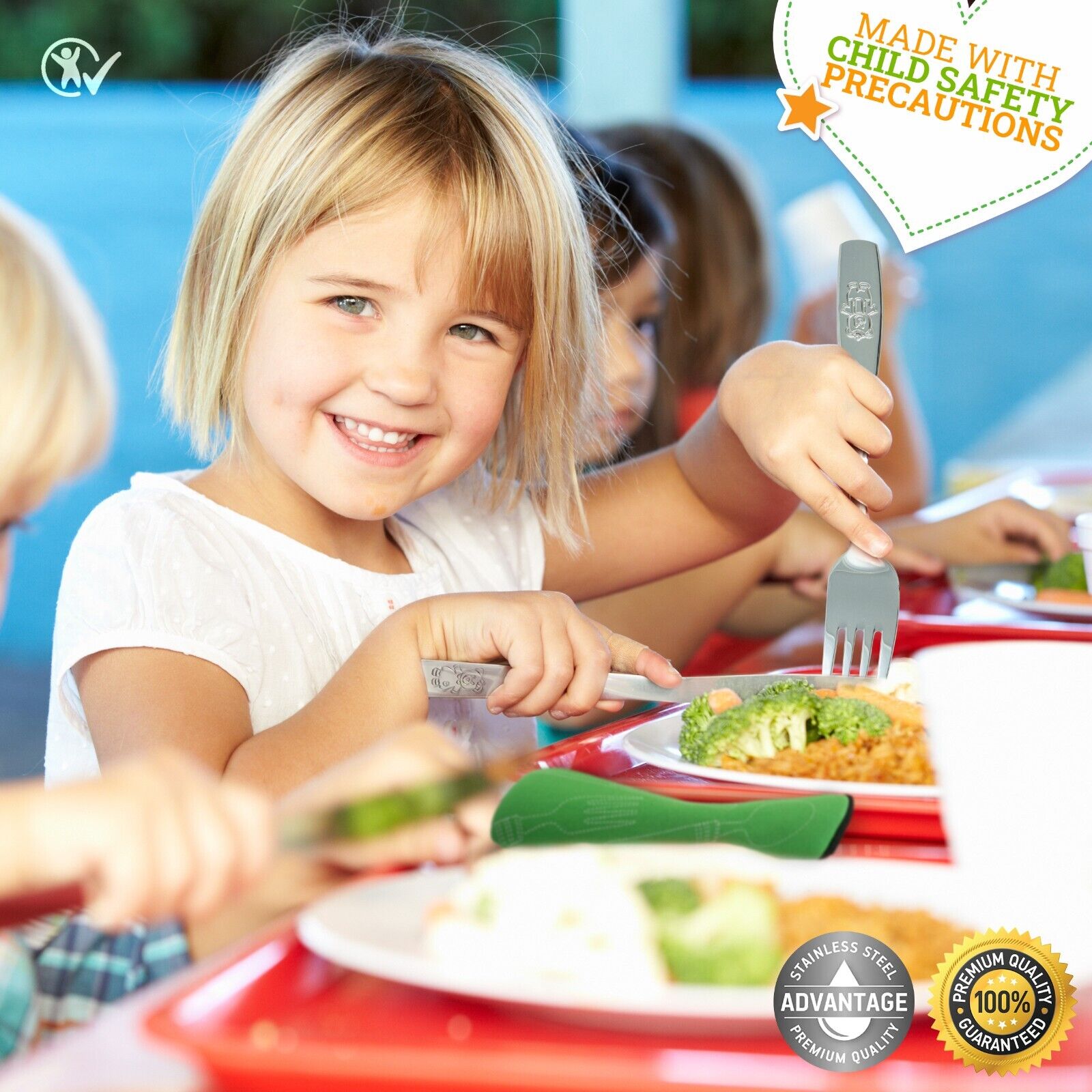 Stainless Steel Toddler Utensil Set (9PCS)