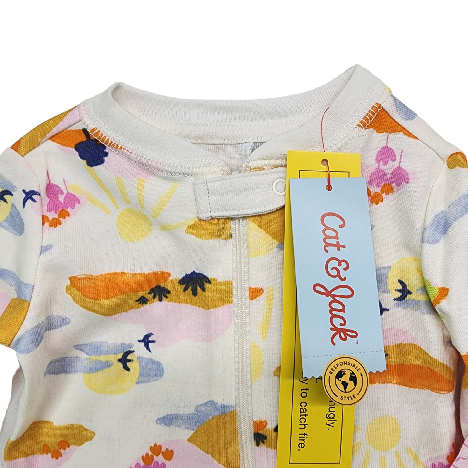 Pink Floral Baby Footless Pajamas - 2 Pack