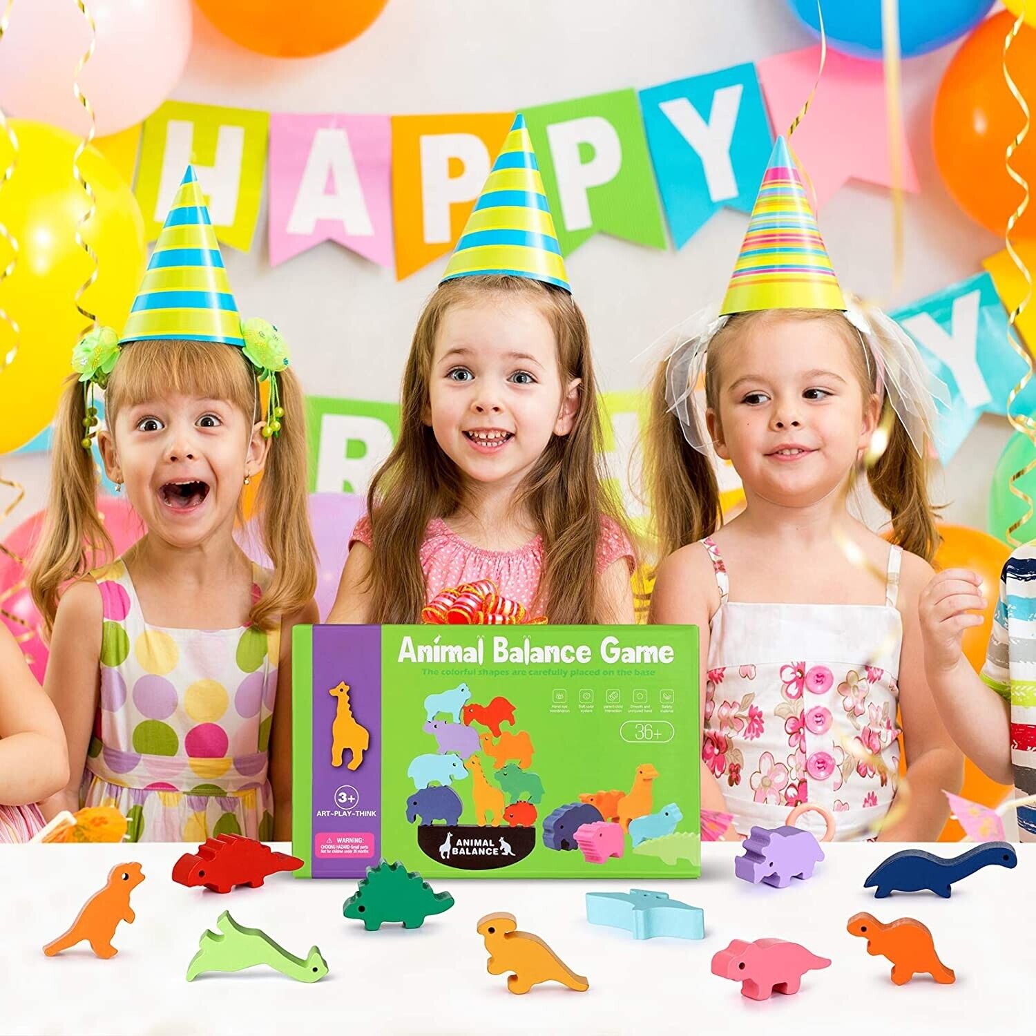 Wooden Dinosaur STEM Building Blocks