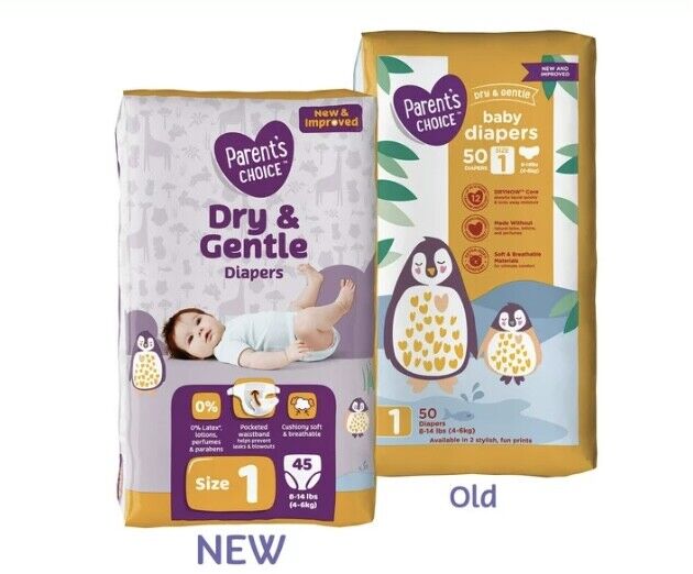 Diapers Parent's Choice - Baby Diapers Size 1 2 3 4 5 6 & 7