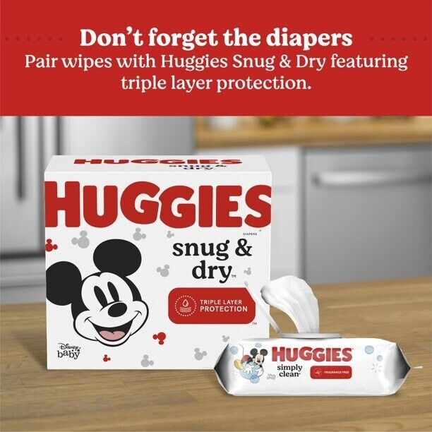 Huggies Simply Clean Baby Wipes - 704 pack
