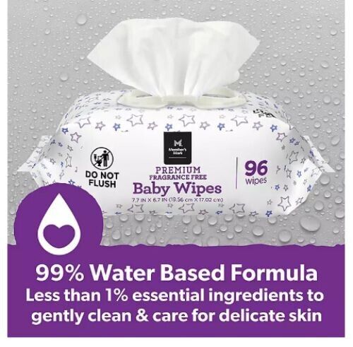Premium Fragrance-Free Baby Wipes - 1152 Pack