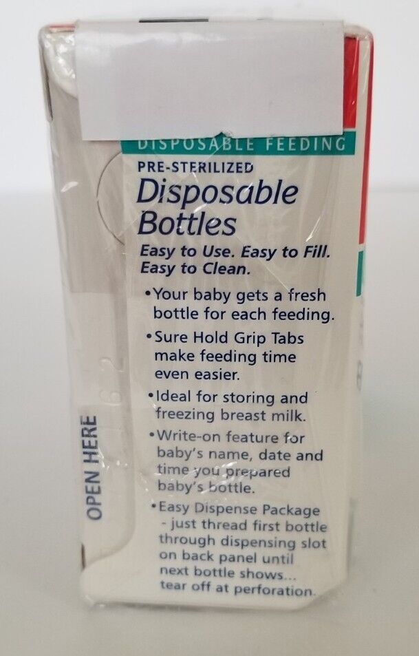 Playtex Pre-Sterilized Disposable 4 oz bottle liners 50 ea
