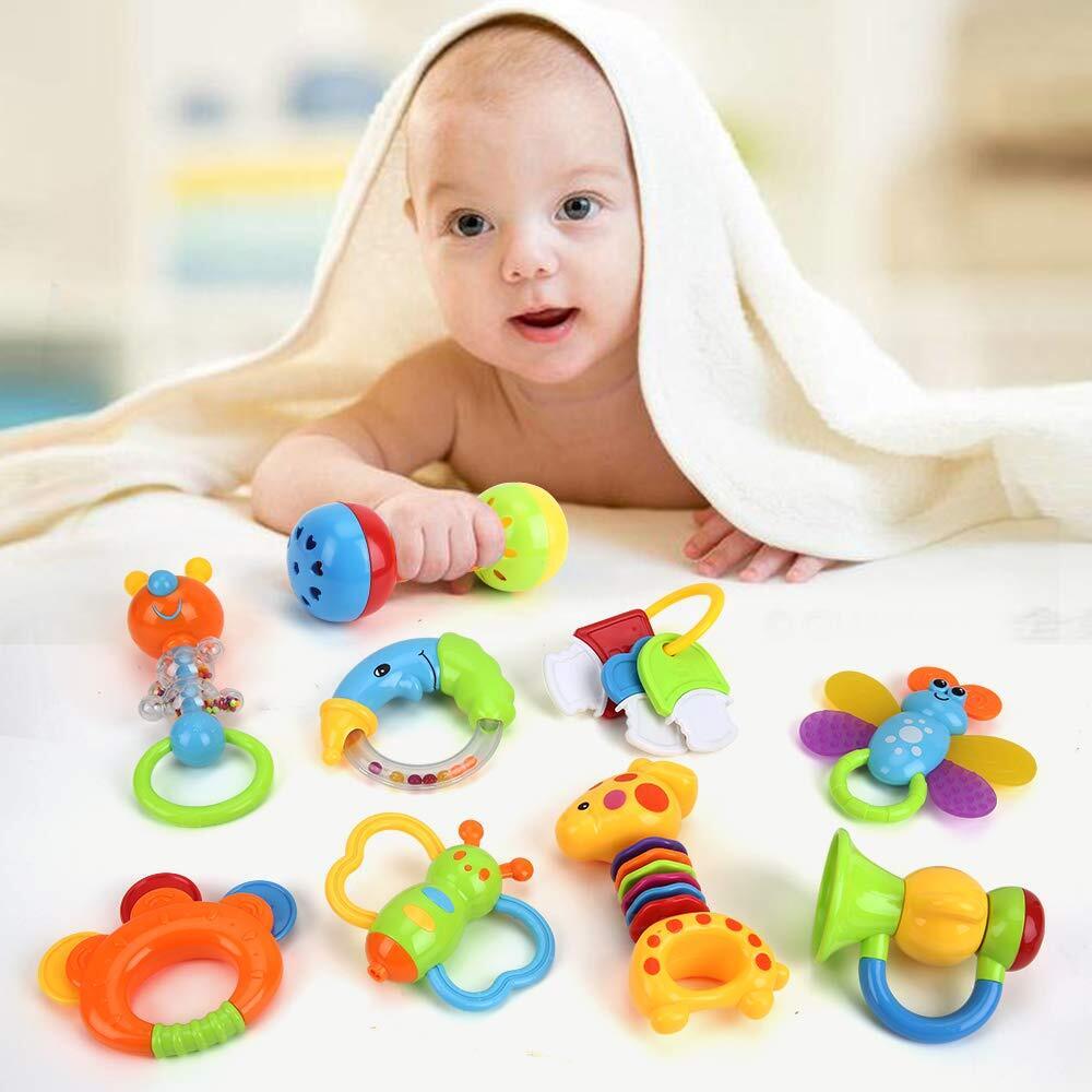 9 Piece Newborn Toy Set for Babies