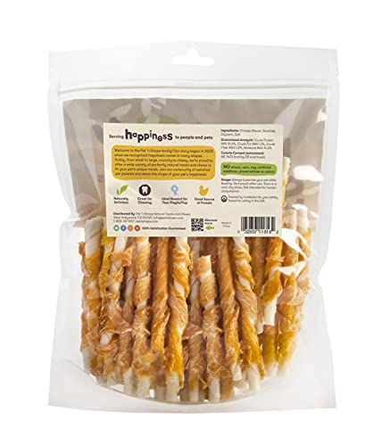 Chicken Wrapped Rawhide Twists Dog Treats, Small, 16oz