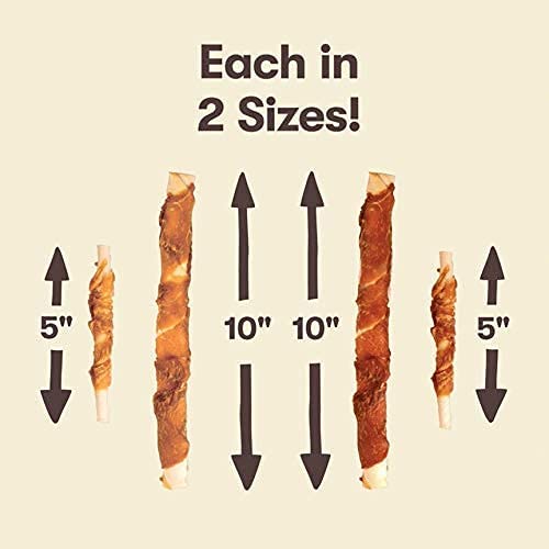 Chicken Wrapped Rawhide Twists Dog Treats, Small, 16oz