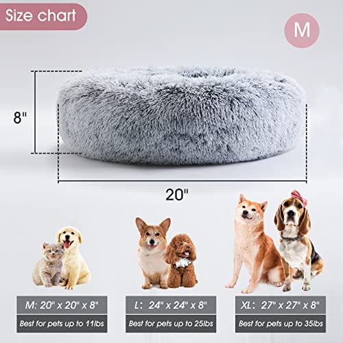 Calming Anti-Anxiety Donut Cuddler Cozy Small Dog Bed