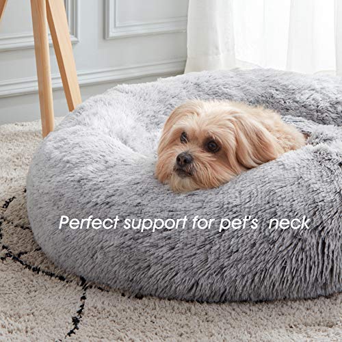 Calming Anti-Anxiety Donut Cuddler Cozy Small Dog Bed