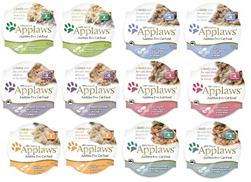 Applaws Cat Food Broth Variety Pack, 12 Pots