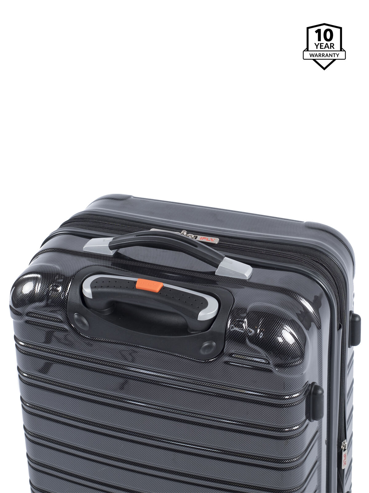 iFLY Hardside Luggage Fibertech 20 Inch Carry-on Luggage, Black