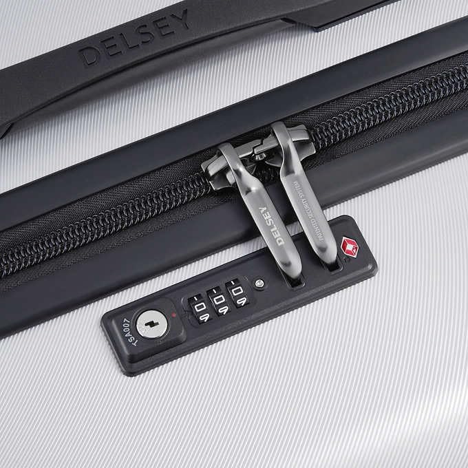 Delsey 2-piece Silver Hardside Trunk Set