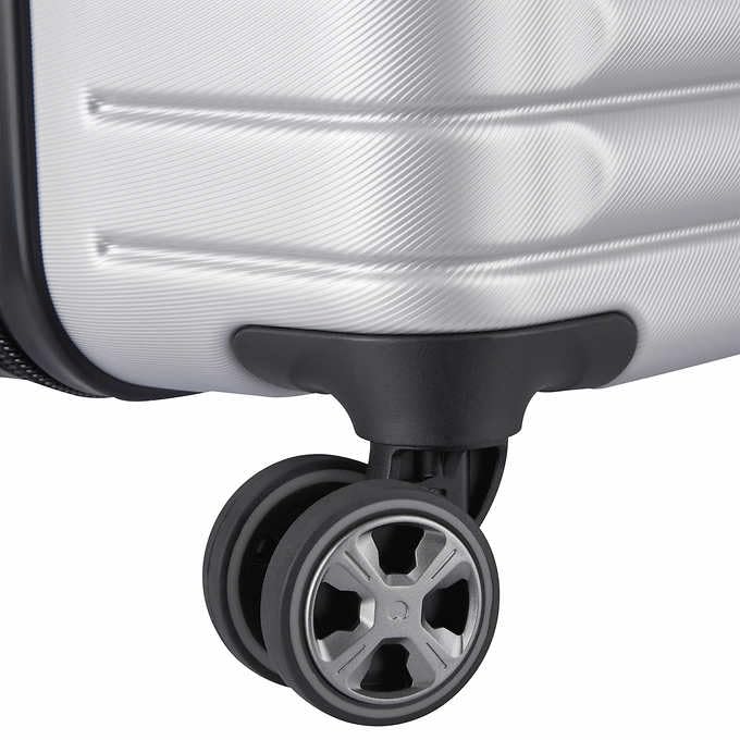 Delsey 2-piece Silver Hardside Trunk Set