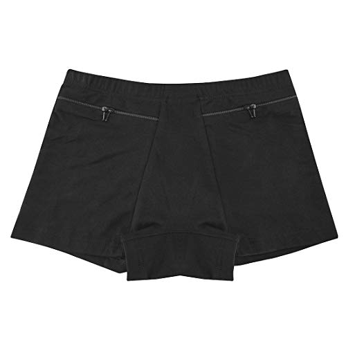 Women's Travel Panties with Secret Pocket, Small (Black)