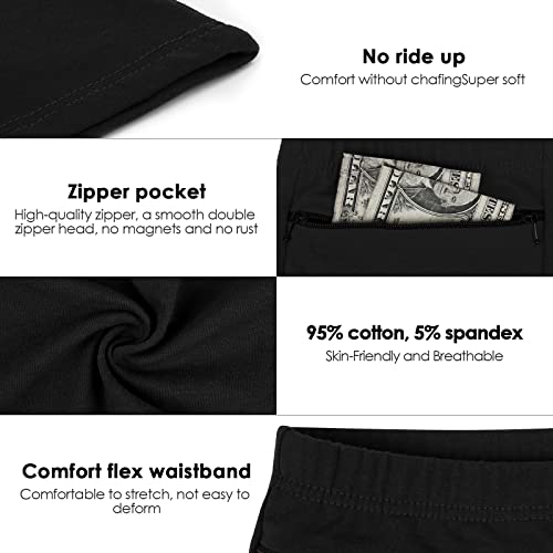 Women's Secret Pocket Travel Underwear - Black (2 Pack)