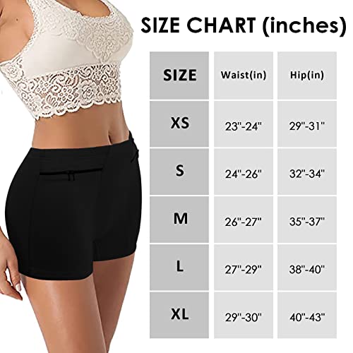 Women's Secret Pocket Travel Underwear - Black (2 Pack)