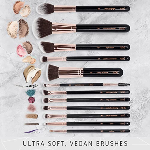 Niré Beauty 15pc Vegan Makeup Brush Set