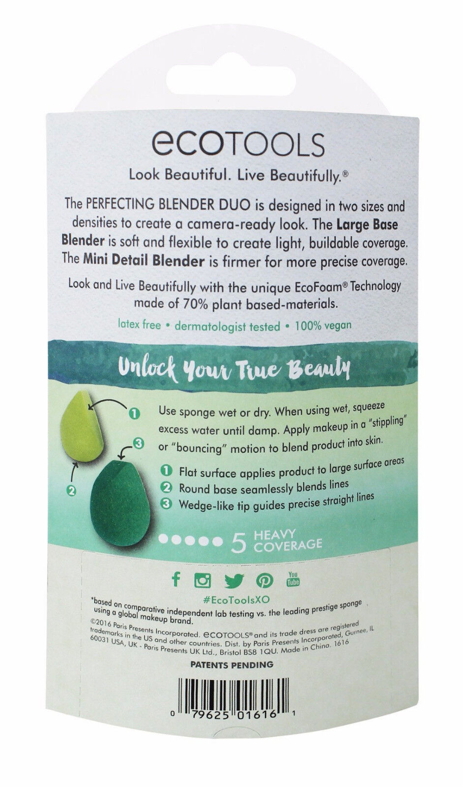 Plant-based Vegan Foam Applicator Duo by EcoTools