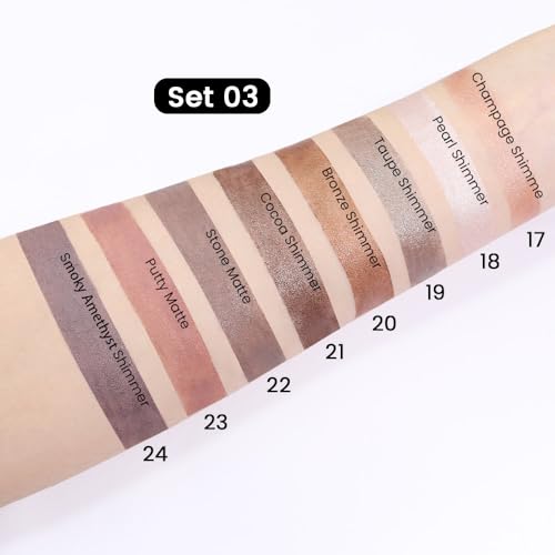 8Pcs Cream Eye Shadow Sticks Set- Waterproof Matte