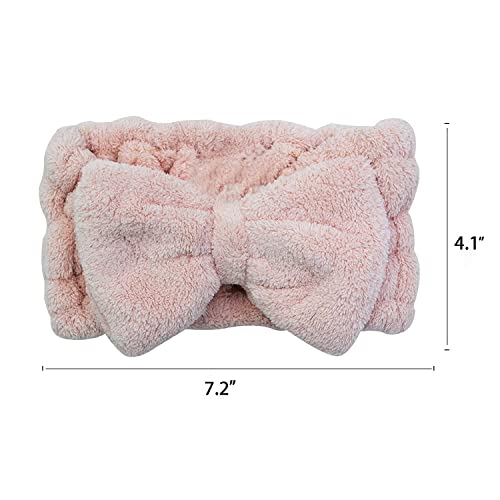 Chloven Microfiber Bowtie Headbands for Facial Makeup and Spa